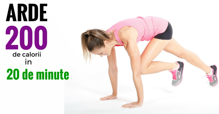 Cum sa arzi 200 de calorii in 20 de minute