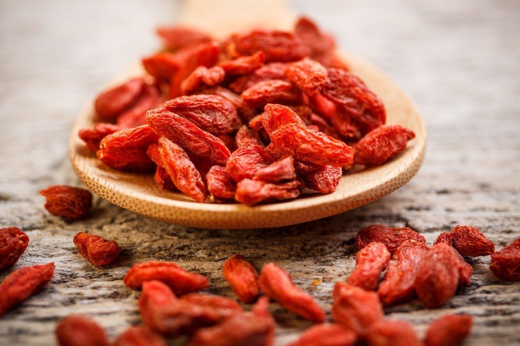 Red dried goji berries