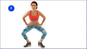 8 exercitii pentru fesieri 17 genuflexiune sumo