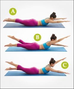 6 exercitii pentru spate (tonifiere&intarirea musculaturii) 4 inot