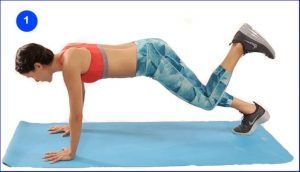 8 exercitii pentru fesieri 15 ridicarea piciorului din pozitie de flotare