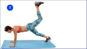 8 exercitii pentru fesieri 16 ridicarea piciorului din pozitie de flotare