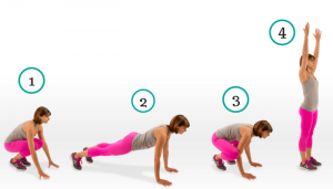 9 cele mai bune exercitii pentru slabit 3 burpees