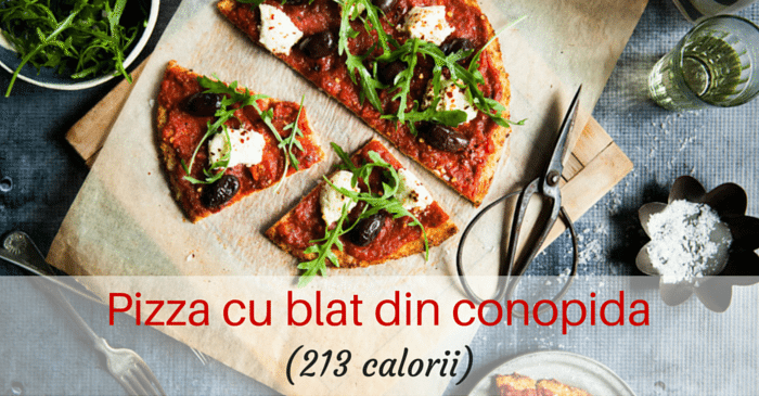 Pizza cu blat din conopida