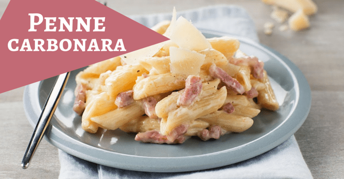 penne carbonara