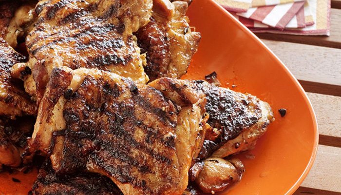 Pulpe de pui cu ghimbir si usturoi 1 pulpe de pui cu ghimbir si usturoi