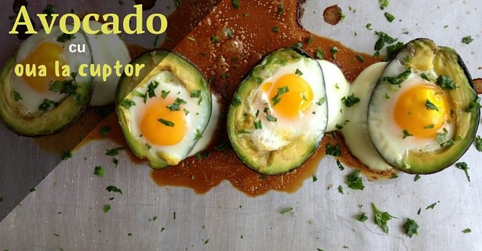 avocado cu oua la cuptor