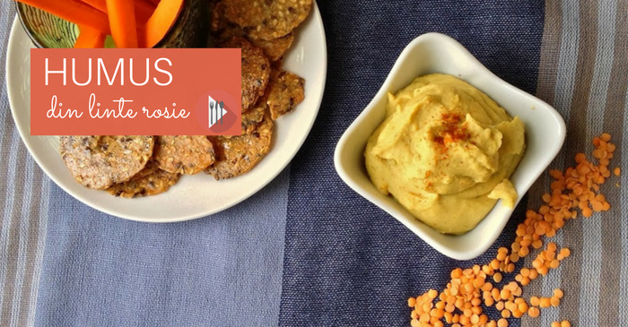 humus din linte rosie