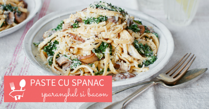 paste-cu-sparanghel-spanac-si-bacon