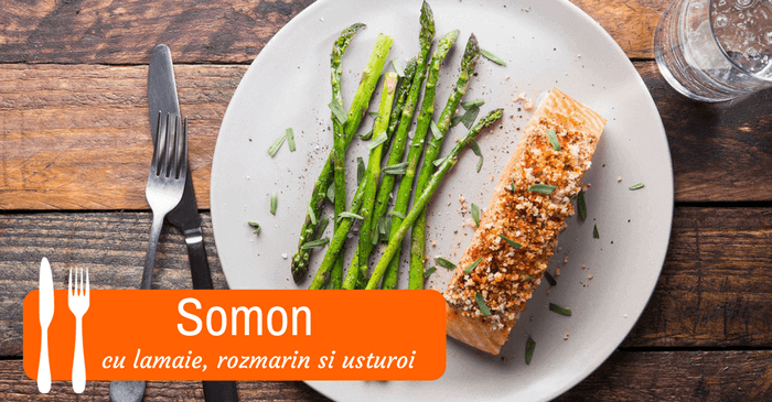 somon cu usturoi lamaie si rozmarin