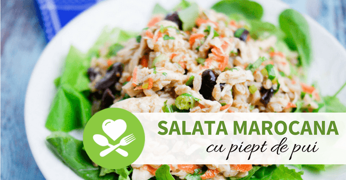 salata marocana cu piept de pui