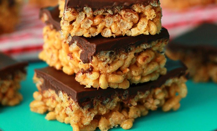 Krispies cu unt de arahide, orez si proteine 13